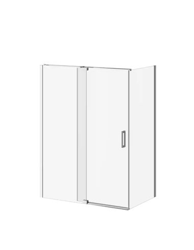 Kalia Distink With Kaliaprotek (Box 1 Of 2)60"X77" 2-Panel Pivot Shower Door Duraclean Glass With Film For Corner Installation