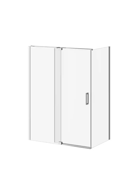 Kalia Distink With Kaliaprotek (Box 1 Of 2)60"X77" 2-Panel Pivot Shower Door Duraclean Glass With Film For Corner Installation