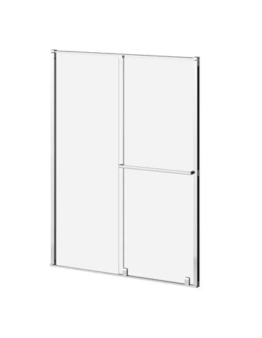 Kalia Balancia (Box 2 Of 2) 60"X79" Sliding Shower Door Duraclean Glass - Mobile Panel For Alcove Installation Bright