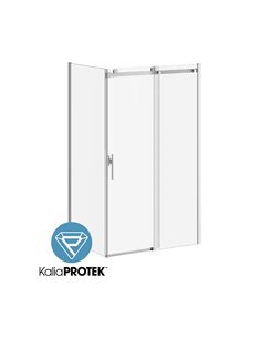 Kalia Koncept Evo With Kaliaprotek 36"X77" Duraclean Glass With Protective Film Return Panel For Corner Installation