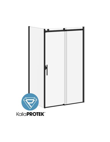 Kalia Koncept Evo With Kaliaprotek 36"X77" Duraclean Glass With Protective Film Return Panel For Corner Installation