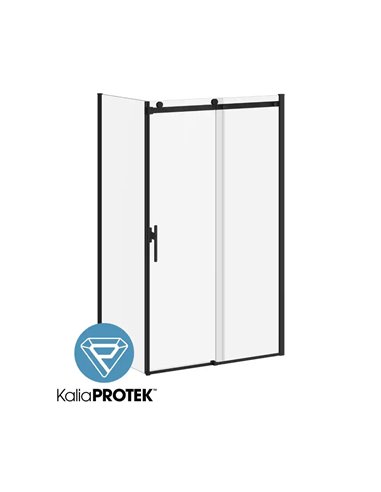 Kalia Koncept Evo With Kaliaprotek 32"X77" Duraclean Glass With Protective Film Return Panel For Corner Installation