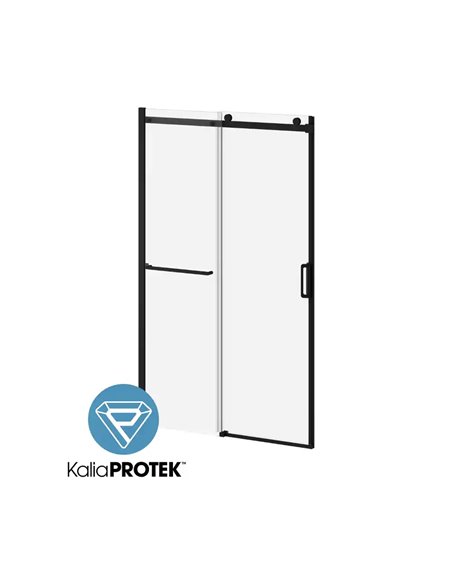 Kalia K3 W/ Towel Bar And Kaliaprotek48"X77" Alcove Sliding Shower Door With Fixed And Mobile Panel Clear Glass With Film