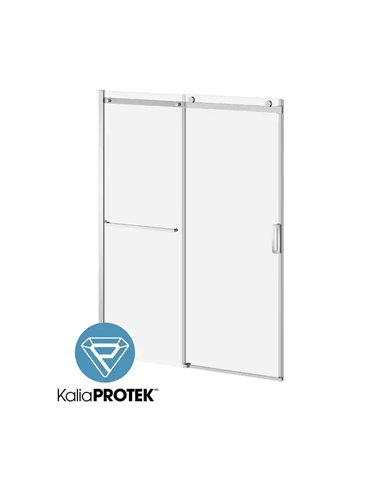 Kalia K3 W/ Towel Bar With Kaliaprotek (Box 2 Of 2)60"X77" Alcove Sliding Shower Door - Fixed Panel Clear Glass