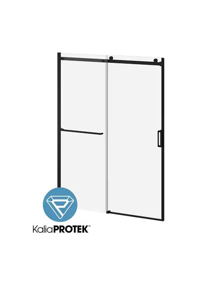 Kalia K3 W/ Towel Bar With Kaliaprotek (Box 2 Of 2)60"X77" Alcove Sliding Shower Door - Fixed Panel Clear Glass