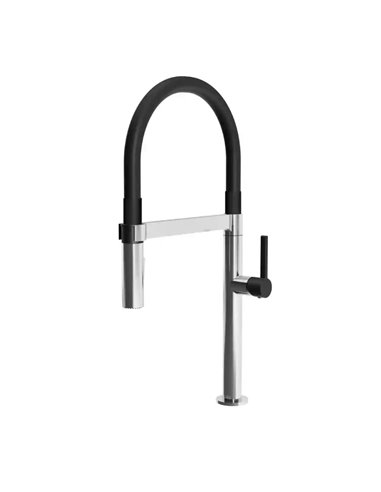 Kalia Exki Diver PVC Hose Single Handle Kitchen Faucet Pull-Down Dual Spray