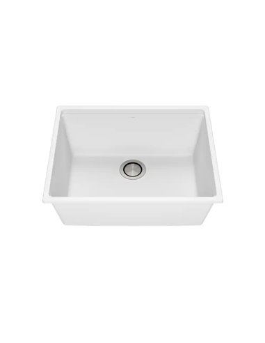 Kalia Bacia 25 Granistone Single Bowl Kitchen Sink 25" With Drain And Silicone Mat For Undermount Installation
