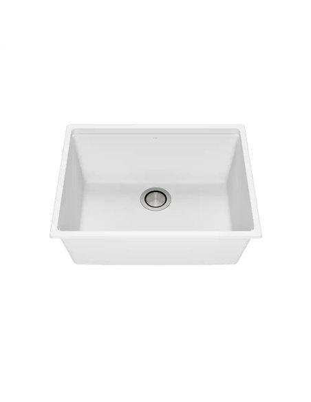 Kalia Bacia 25 Granistone Single Bowl Kitchen Sink 25" With Drain And Silicone Mat For Undermount Installation