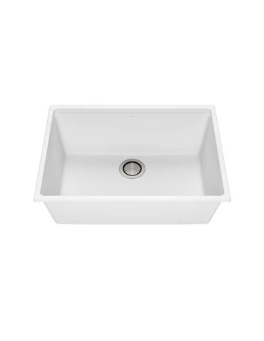 Kalia Bacia 27 Granistone Single Bowl Kitchen Sink 27" With Drain And Silicone Mat For Undermount Installation