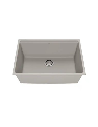 Kalia Bacia 27 Granistone Single Bowl Kitchen Sink 27" With Drain And Silicone Mat For Undermount Installation
