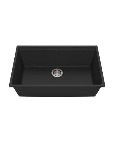 Kalia Bacia 31 Granistone Single Bowl Kitchen Sink 31" With Drain And Silicone Mat For Undermount Installation