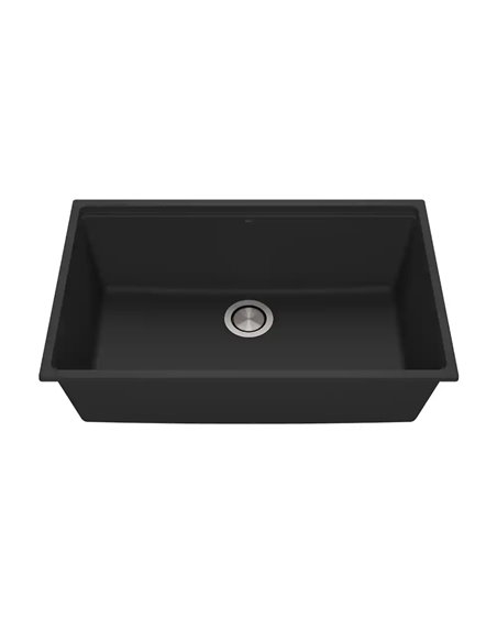 Kalia Bacia 31 Granistone Single Bowl Kitchen Sink 31" With Drain And Silicone Mat For Undermount Installation