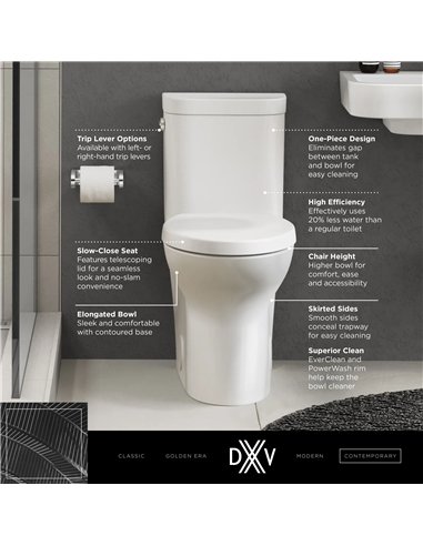 DXV Equility 1-pc Elongated toilet