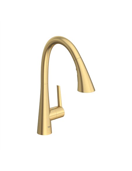 Grohe 32298 Grohe Zedra Single-Handle Pull Down Kitchen Faucet Triple Spray 6.6 L/min - 1.75 GPM