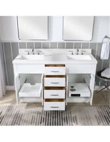 Fairmont Designs Brookings 60" Double Bowl Vanity Cabinet Only 