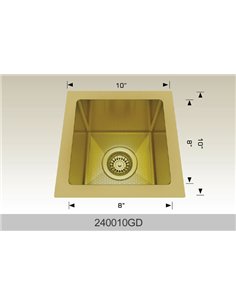 Bosco 240010 Textured Titanium Series Stainless Steel Kitchen Sink 