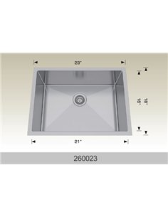 Bosco 260023 Textured  Series Stainless Steel Kitchen Sink  