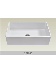 Bosco 209036 Fireclay Apron Series Kitchen Sink 