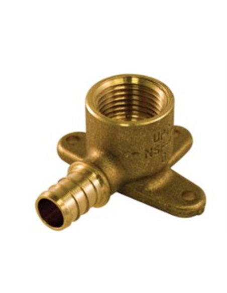 1/2" Pex 90 Wingback Elbow - Lead Free Brass
