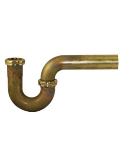1-1/4" Tubular P-Trap - Rough Brass - Csa