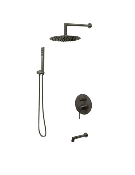 TC-NoHo Kit1 3-Way Pressure Balanced Shower System With rotatable fixed holder.