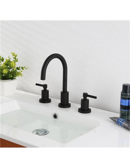 ELEGANTE Three Holes Widespread Bathroom Faucet - F13104