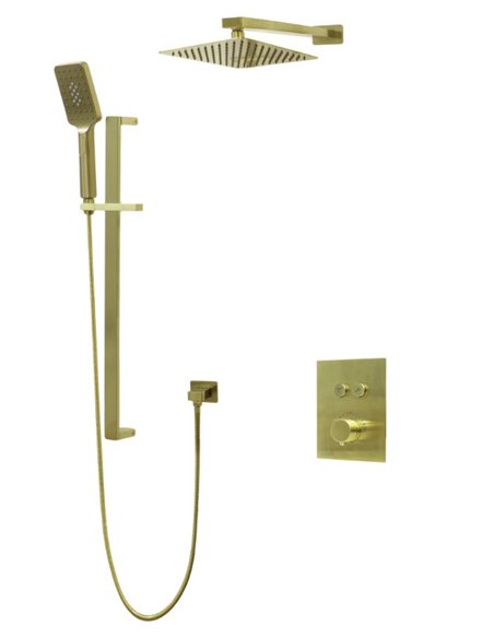 TC-DIAMOND Push-button 2 Way Thermostatic System with slide bar