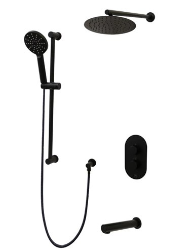 TC-CRYSTAL Three Way Thermostatic Shower System