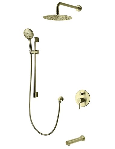 TC-ELEGANTE 3WAY Pressure Balanced Shower System With Slide bar