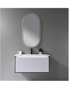 TC-ATOMIC Framed Front Light LED Mirror 18X36