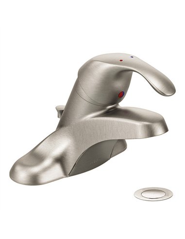 Moen M-BITION Classic brushed nickel one-handle lavatory faucet