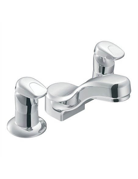 Moen M-PRESS Chrome two-handle metering lavatory faucet