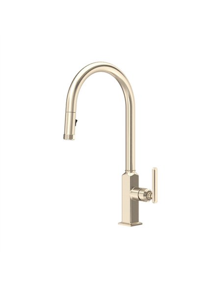Rohl Apothecary Pull-Down Kitchen Faucet With C-Spout