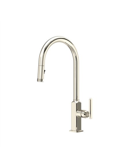 Rohl Apothecary Pull-Down Kitchen Faucet With C-Spout