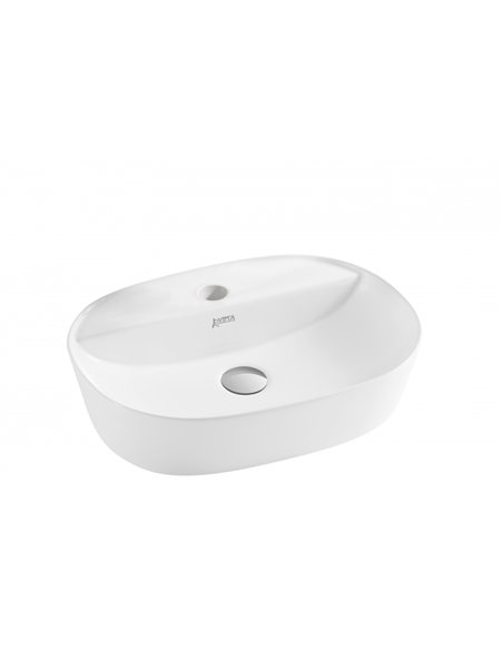Virta 20" Oval Top Mount Porcelain Vessel Sink