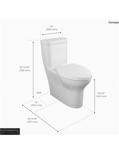 DXV Equility 1-Piece Elongated Toilet