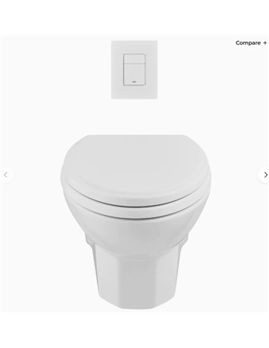DXV Belshire Wall-Hung Elongated Toilet
