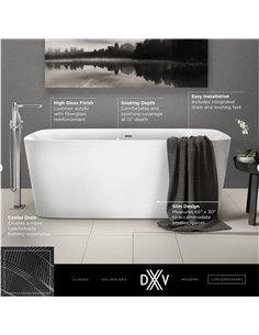 DXV Equility Slim Freestanding Bathtub  2
