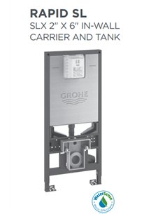 DXV  Rapid SL SLX 2 in. x 6 in. In-Wall Carrier and Tank 2