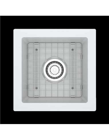 Riobel Fonsa™ 15" Quartz Single Bowl Undermount Bar/Food Prep Kitchen Sink