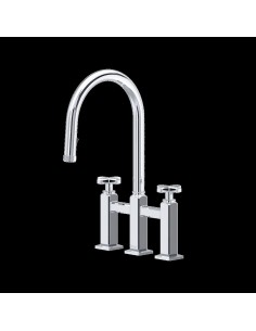 Rohl Apothecary Bridge Pull-Down Kitchen Faucet
