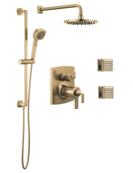 BRIZO ALLARIA KIT335AL 3-WAY THERMOSTATIC SHOWER KIT