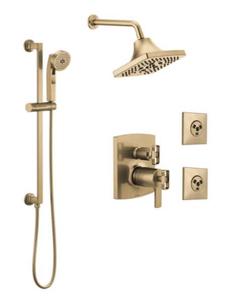 BRIZO KINTSU KIT335KN 3-WAY THERMOSTATIC SHOWER KIT