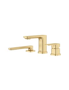Riobel Equinox TEQ10 3-piece deck-mount tub filler with hand shower trim (Without Rough-in)
