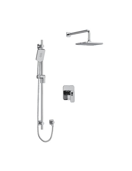 Riobel Equinox TKIT323EQN Type TP thermostaticpressure balance 0.5 coaxial 2-way system with hand shower and shower head
