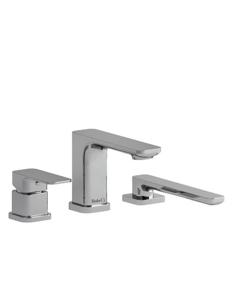 Riobel Equinox TEQ10 3-piece deck-mount tub filler with hand shower trim (Without Rough-in)