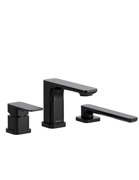 Riobel Equinox TEQ10 3-piece deck-mount tub filler with hand shower trim (Without Rough-in)