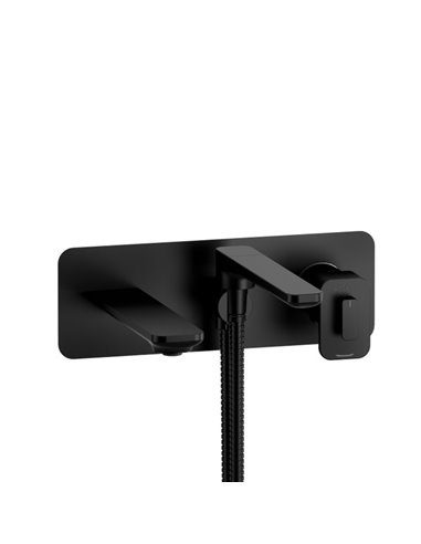 Riobel Equinox TEQ21 Wall Mount Type T/P - Thermo/Pressure Balance Coaxial Tub Filler Trim With Handshower (Without Rough-in)