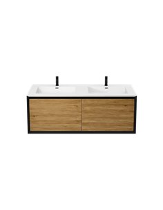 Rubi Terra Basin/main Cabinet Kit Black/oak