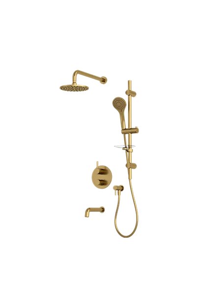 Rubi Vertigo 1/2" Thermostatic Shower Set 2 Way Diverter XVTR69R